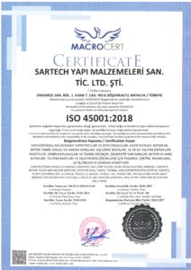 ISO 45001 KALİTE BELGESİ