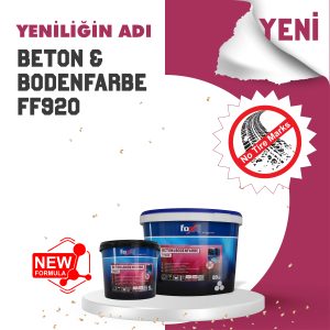 Lees meer over het artikel YENİ ÜRÜN: FOX BETON & BODENFARBE FF920